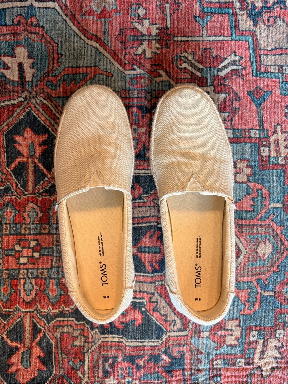 TOMS Women’s Slip-On Espadrille in Natural